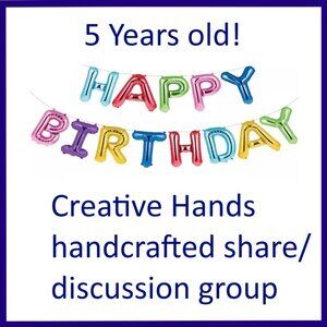 Happy Birthday Hand Crafted Handmade Artisan Creative Hands Share Group